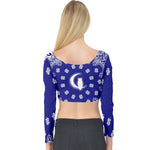 Bandana Cs'up Long Sleeve Crop Top