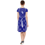 Bandana Cs'up Cap Sleeve Midi Dress