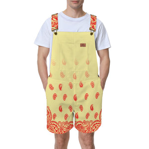 BANDANA GRADIENT Unisex Shorts Suspender Jumpsuit