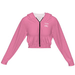LCC VS CULTURE VULTURE PINK Cropped Jacket zipper coat