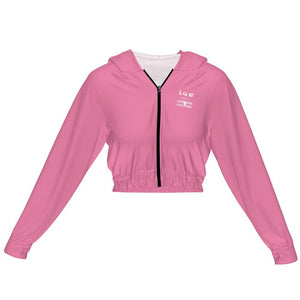 LCC VS CULTURE VULTURE PINK Cropped Jacket zipper coat