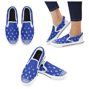 BANDANA GRADIENT Unusual Slip-on Canvas Shoes