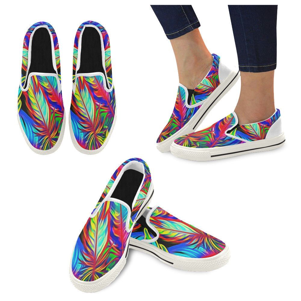 FEATHER Men's Unusual Slip-on Canvas Shoes