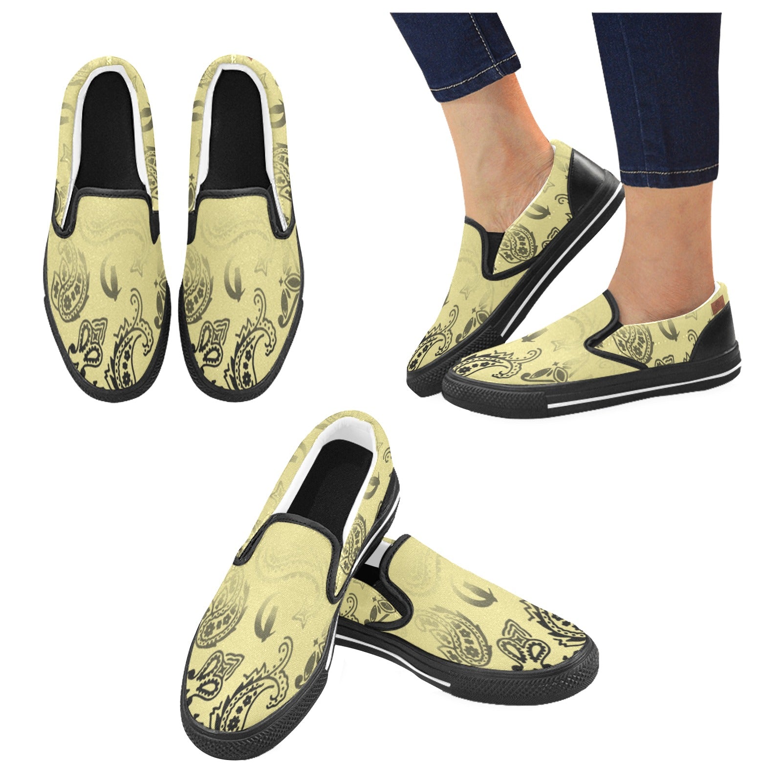 BANDANA DEGRADE Men's Unusual Slip-on Shoes