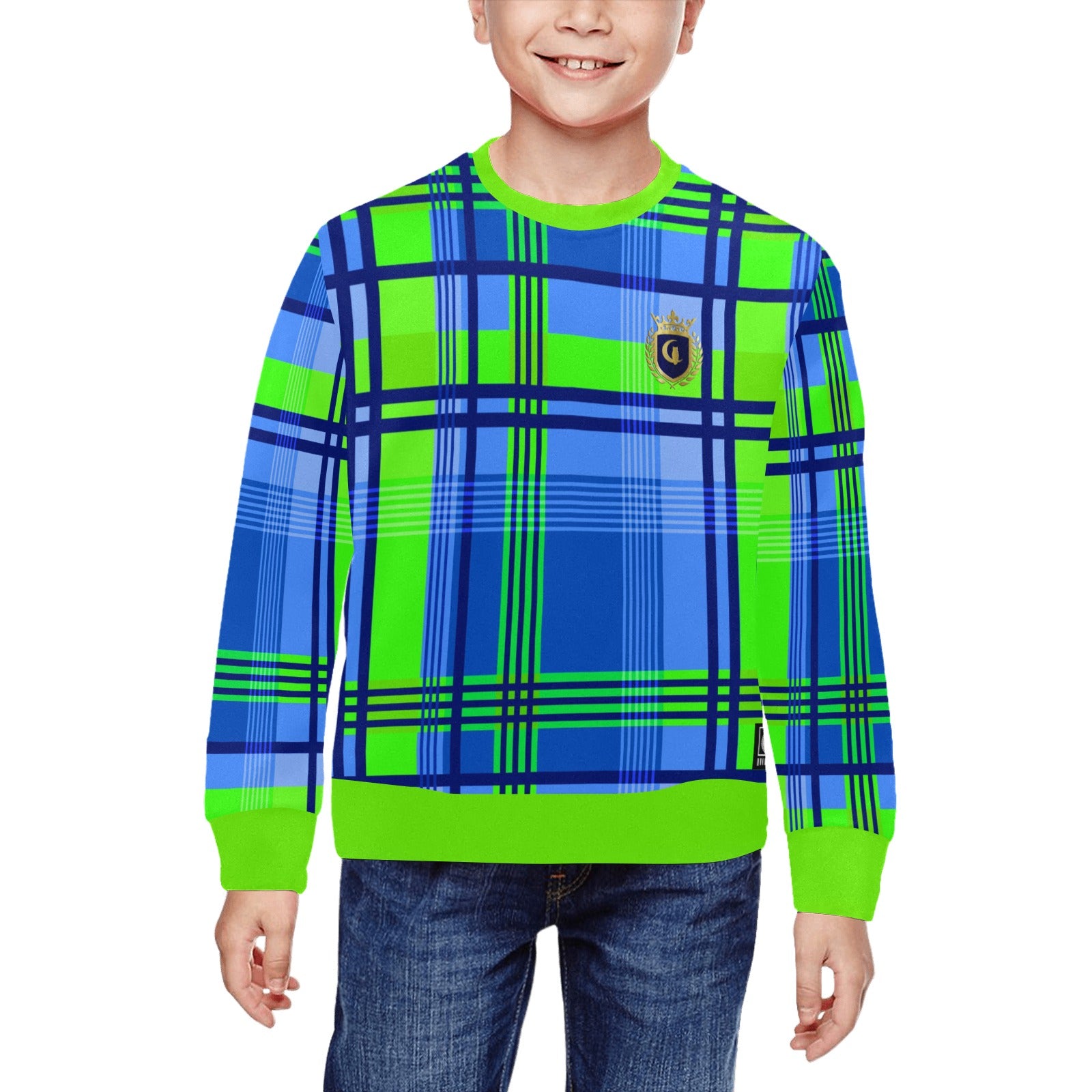 MADRAS Crewneck Sweatshirt for Kids