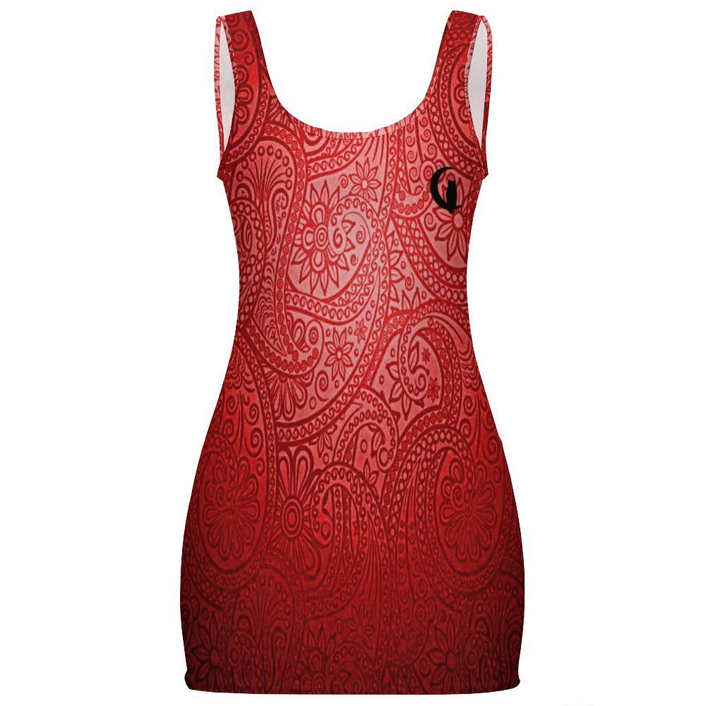 BANDANA DELUXE RED Sunmer Basic Bodycon Tank Dress