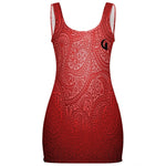 BANDANA DELUXE RED Sunmer Basic Bodycon Tank Dress