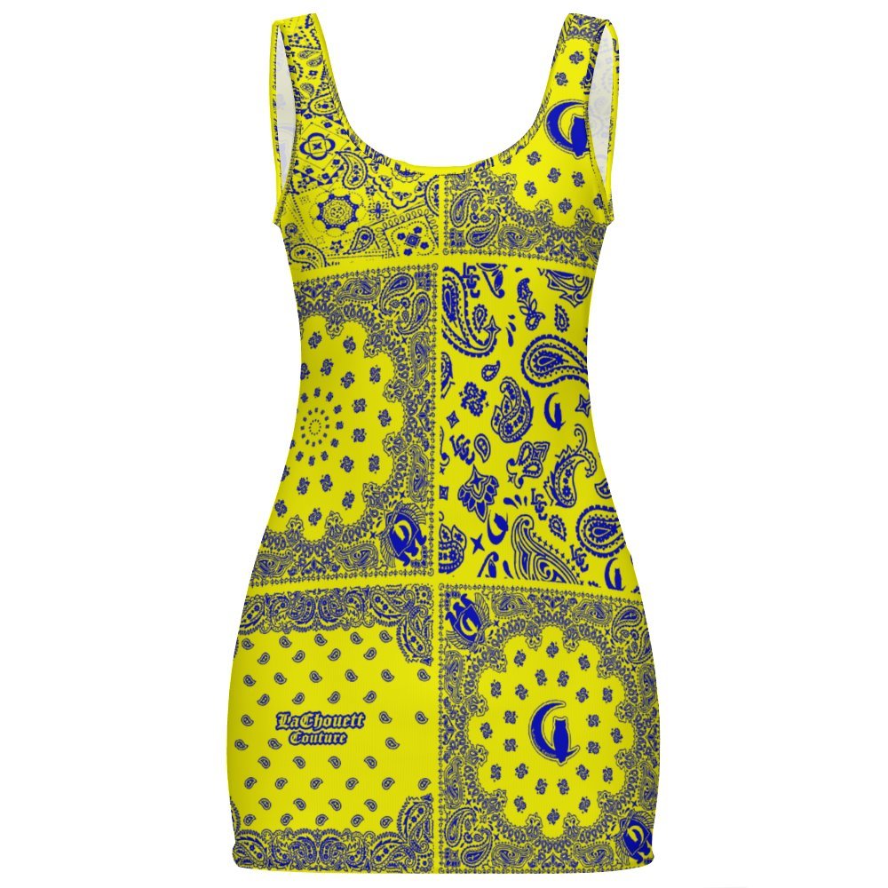 BANDANA MIX SLAUSON Sunmer Basic Bodycon Tank  Dress sheath
