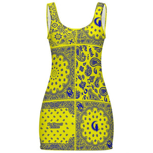BANDANA MIX SLAUSON Sunmer Basic Bodycon Tank  Dress sheath