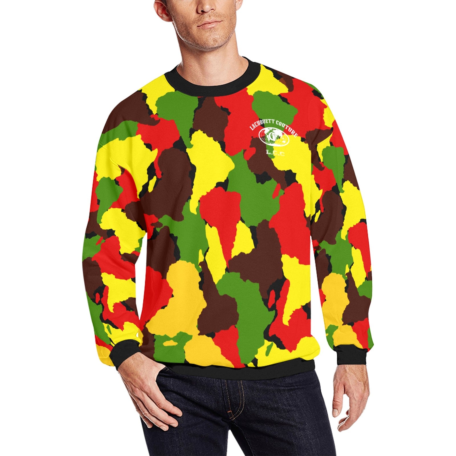 Diaspora camouflage Crewneck Sweatshirt for Men