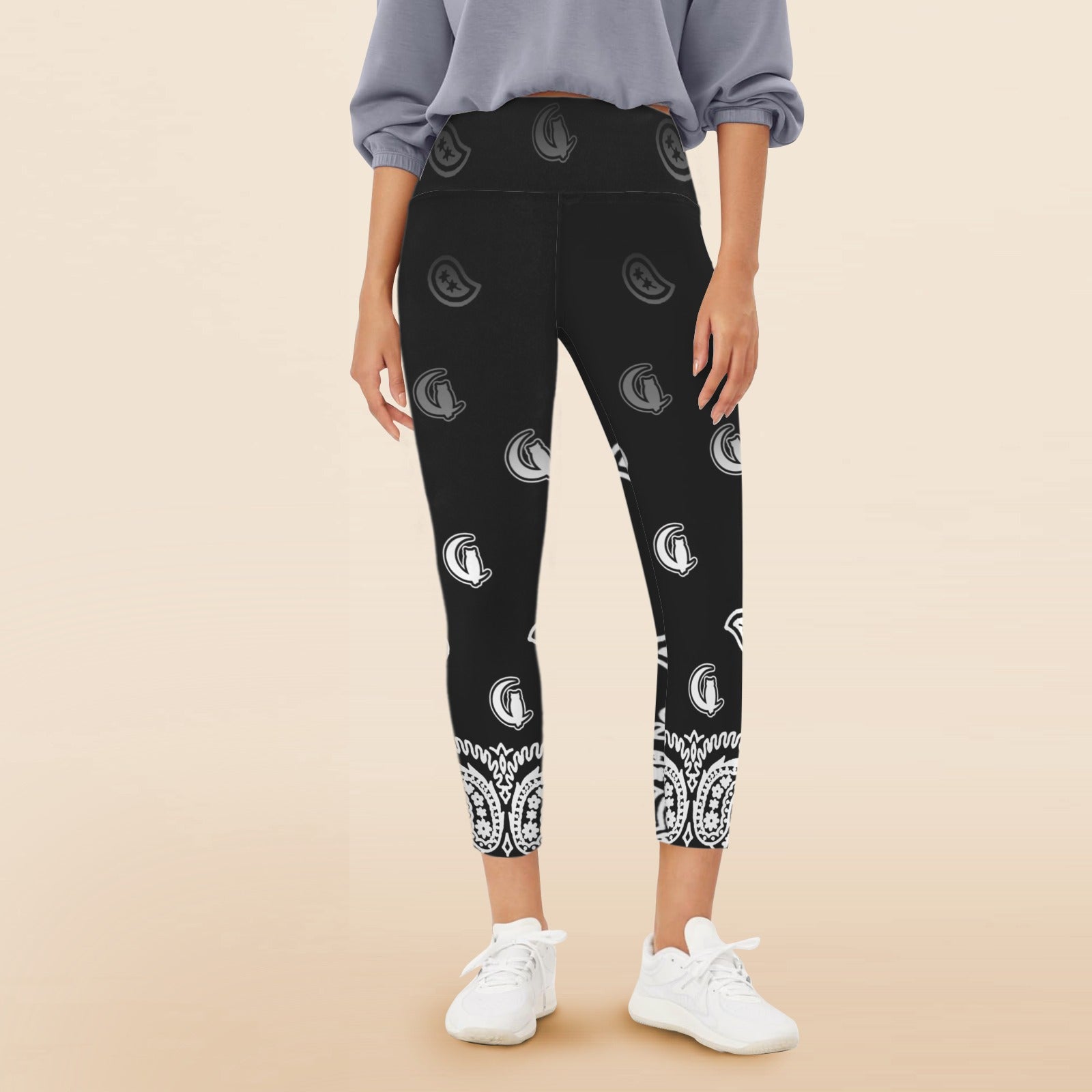 BANDANA GRADIENTWomen's High Waist Pockets Yoga Leggings