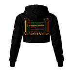 HAPPY KWANZAA Women's Cropped Hoodie|DTF