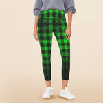 DUSTY PLAID Women's High Waist Pockets  Leggings
