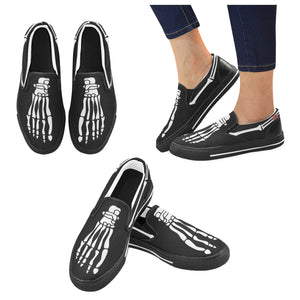 SKELETON Men's Unusual Slip-on Canvas Shoes
