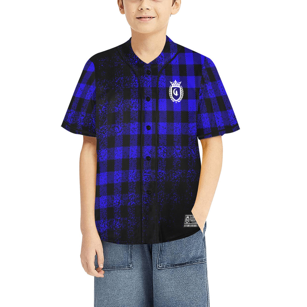 DUSTY PLAID Baseball Jersey for Kids