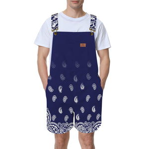 BANDANA GRADIENT Unisex Shorts Suspender Jumpsuit