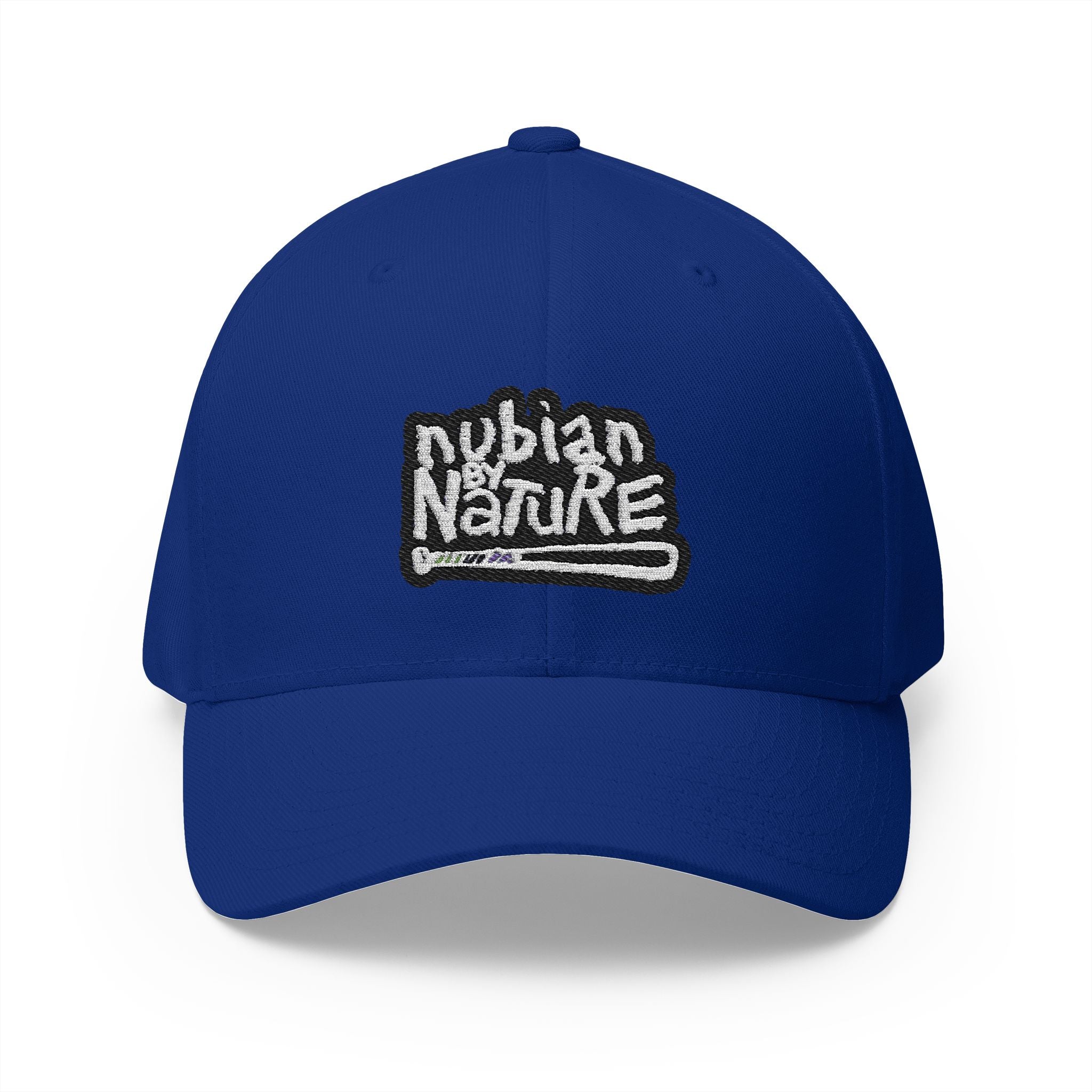 Nubian By Nature Embroidered Cap - Stylish Closed-Back Hat for Nature Lovers