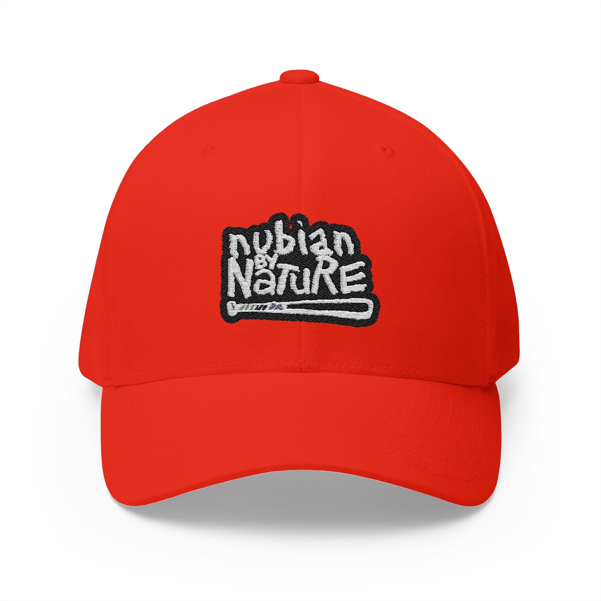 Nubian By Nature Embroidered Cap - Stylish Closed-Back Hat for Nature Lovers