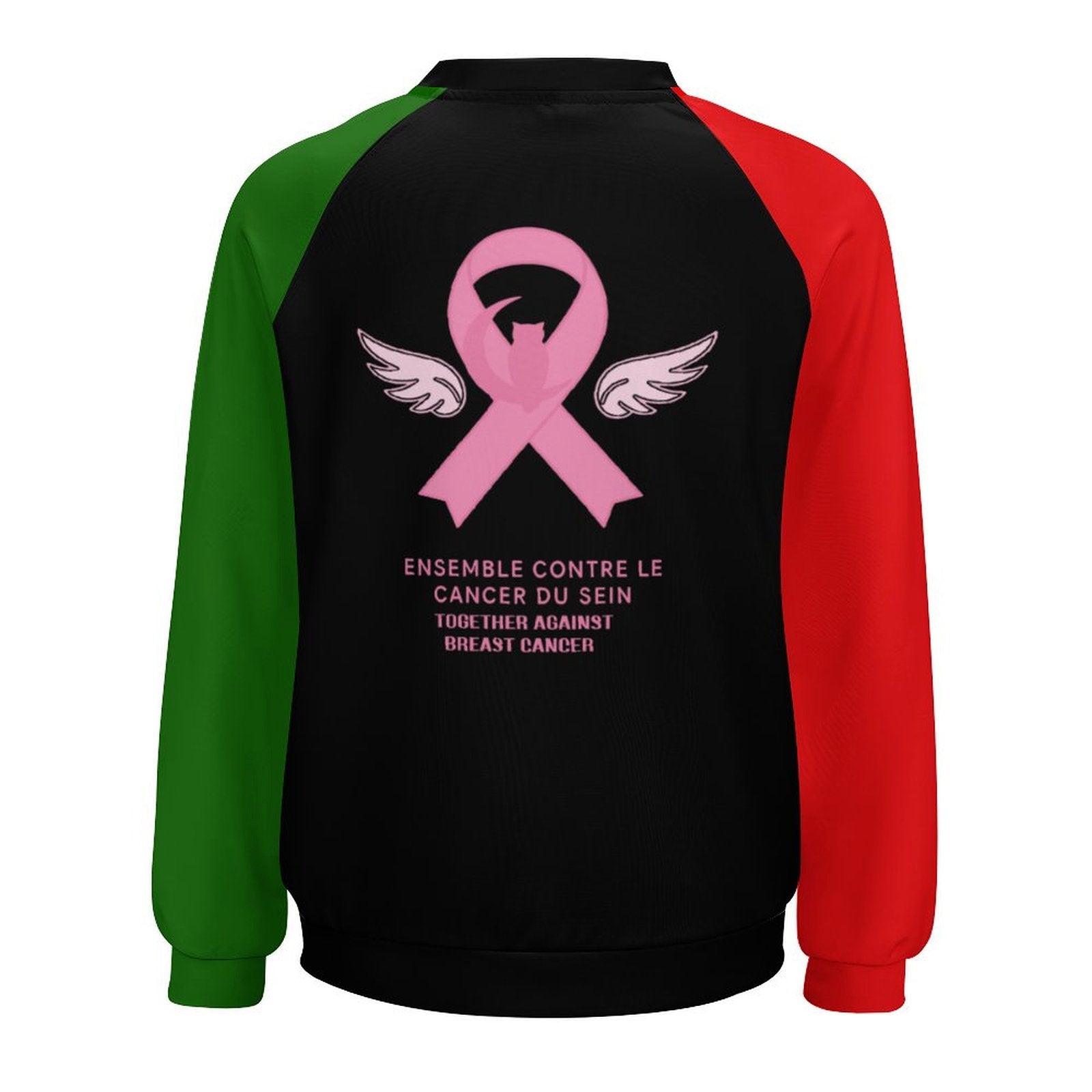 CONTRE LE CANCER Women's Raglan Crewneck Sweatshirt