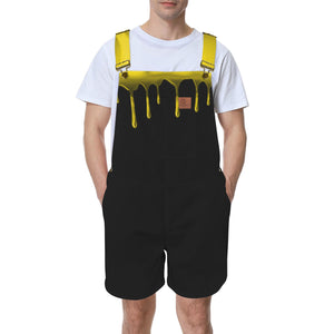 LEAN DRINK Unisex Shorts Suspender Jumpsuit