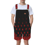 BANDANA GRADIENT Unisex Shorts Suspender Jumpsuit