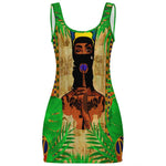 TROPICAL KWEEN Sunmer Bodycon Tank  Dress