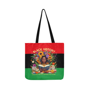 BLACC HISTORY FLOWER Reusable Shopping Bag