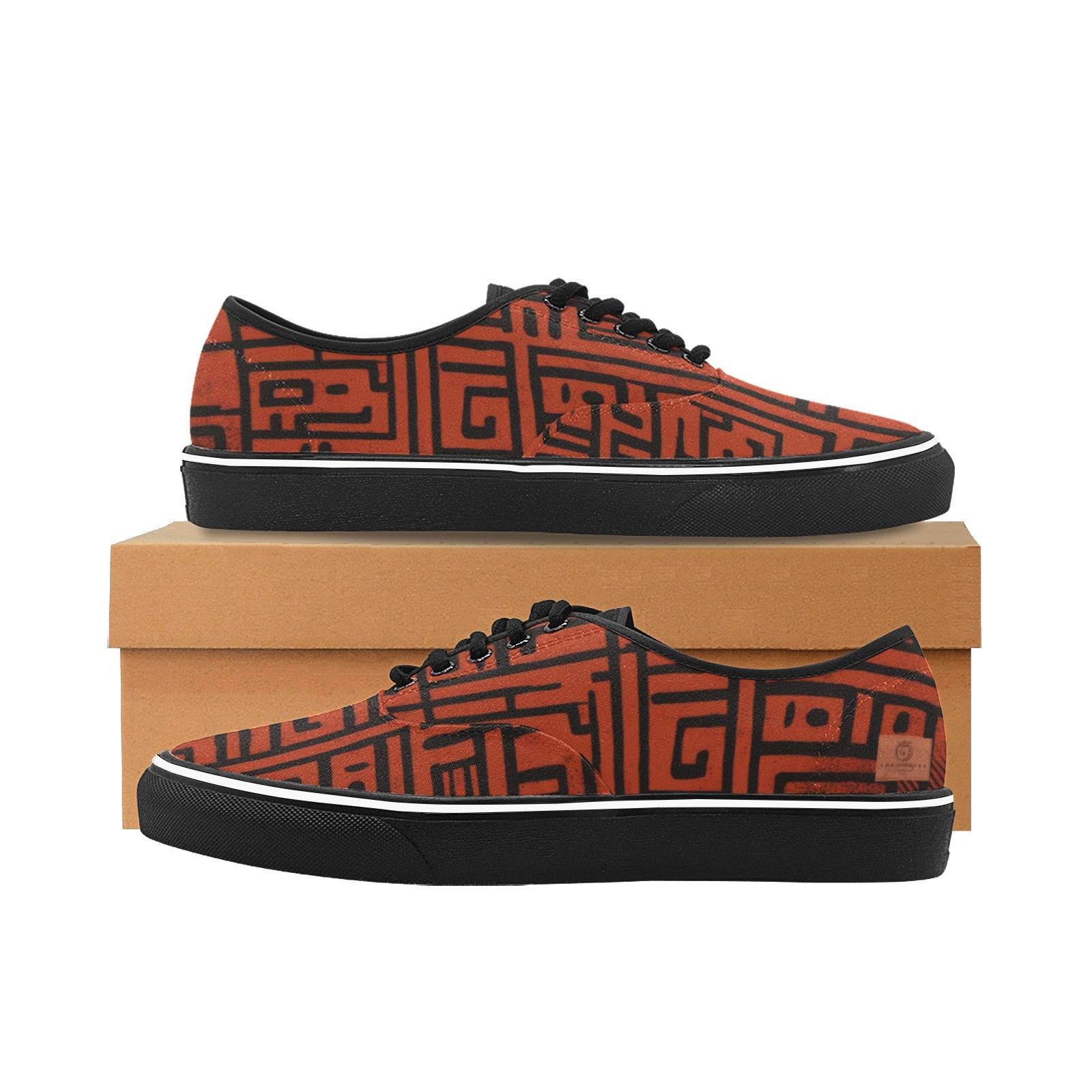 AFRICAN MIDCLOTH Men's Canvas Low Shoes