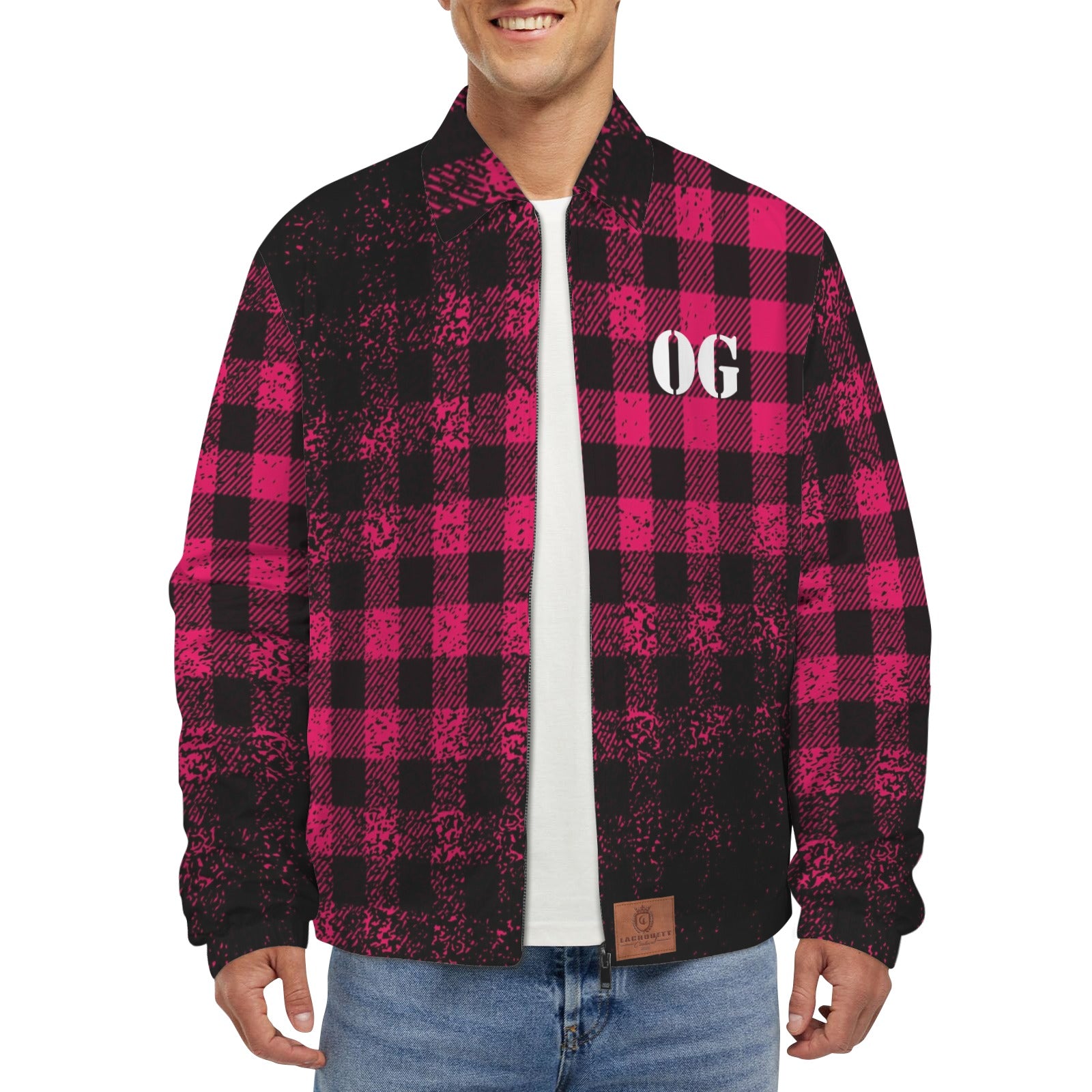 JUST KEEPIN GANGSTA Men's  Collar Jacket