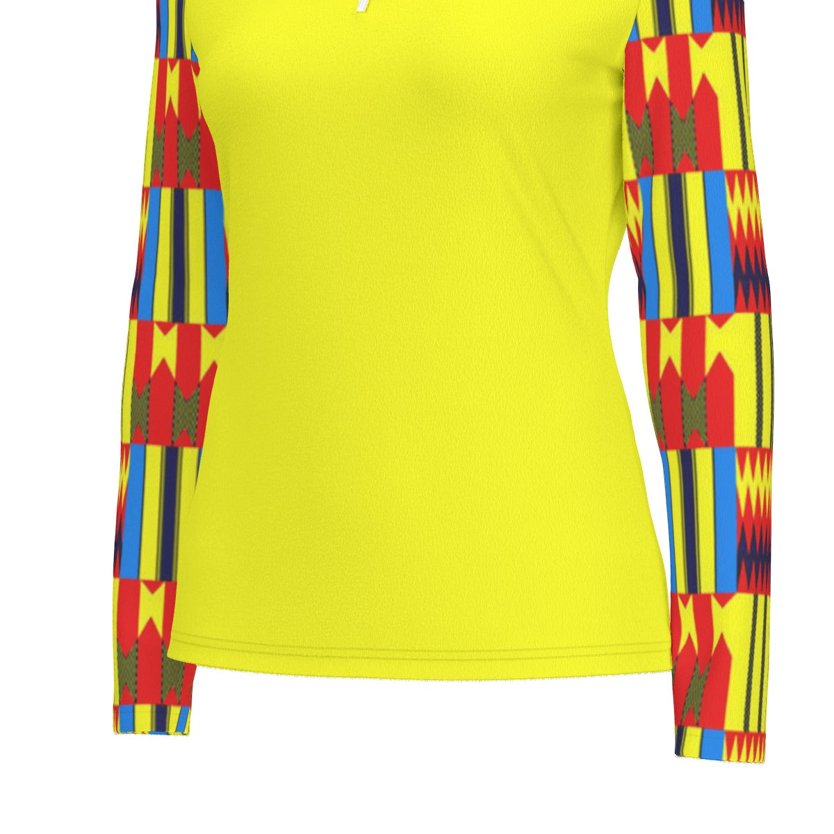 KENTE YLW Women's Sports Jersey With Long Sleeve