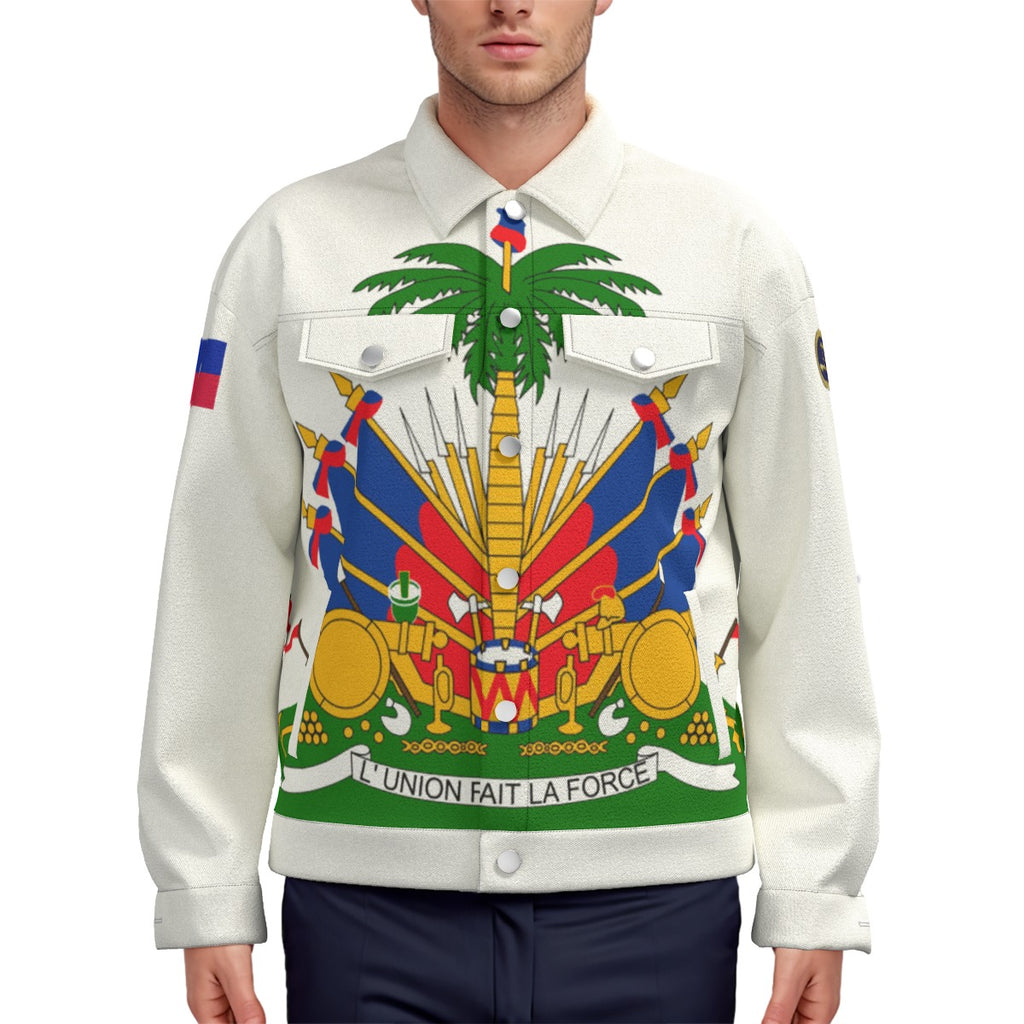 HAITI OG WHT Unisex Lapel Jacket