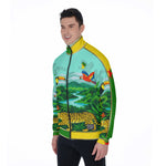 GUYANE AMAZONIE SKYBLUE Men's Stand Collar Jacket