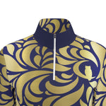 GORGIOUS BLUE Women's Sports Jersey  Long Sleeve