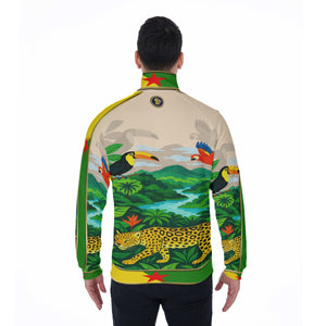 GUYANE AMAZONIE PINK Men's Stand Collar Jacket