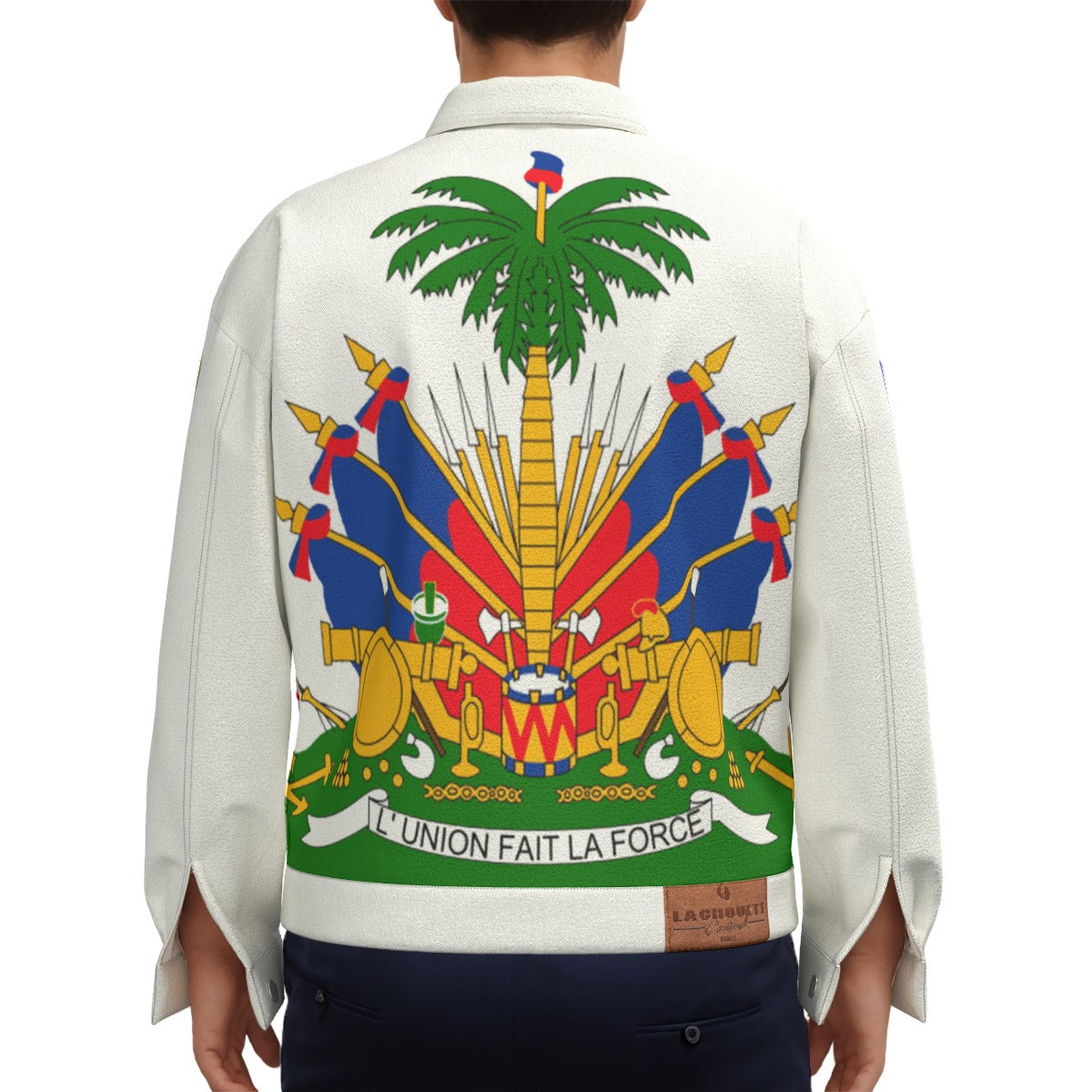 HAITI OG WHT Unisex Lapel Jacket