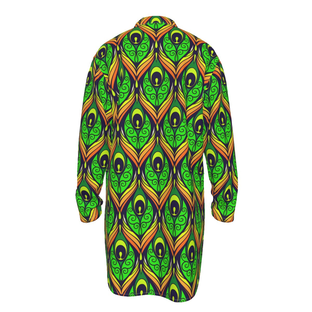 PEACOCK Men's Stand-up Collar Long Shirt