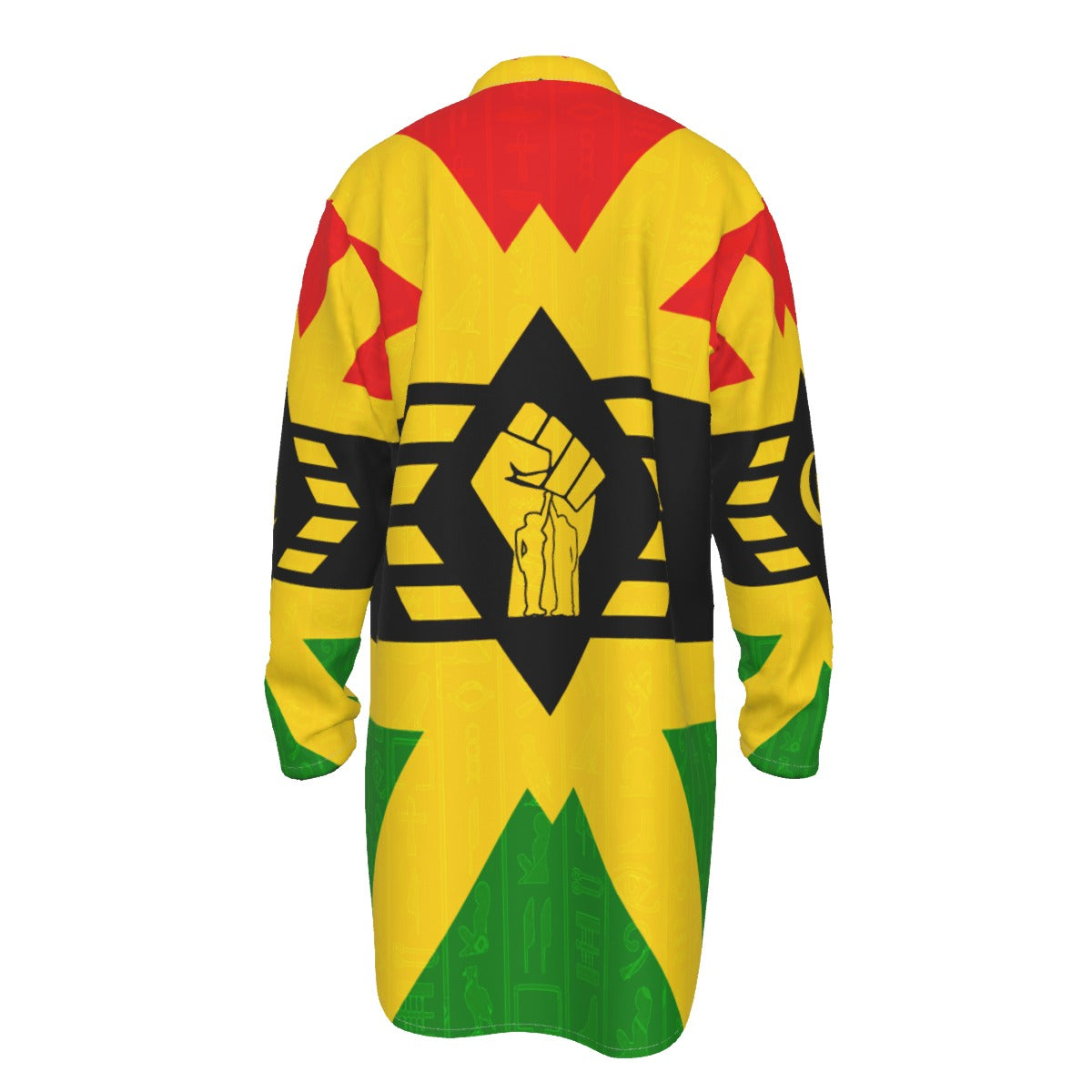 FIST UP Men's Stand-up Collar Long Shirt