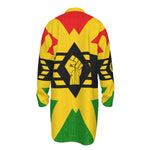 FIST UP Men's Stand-up Collar Long Shirt