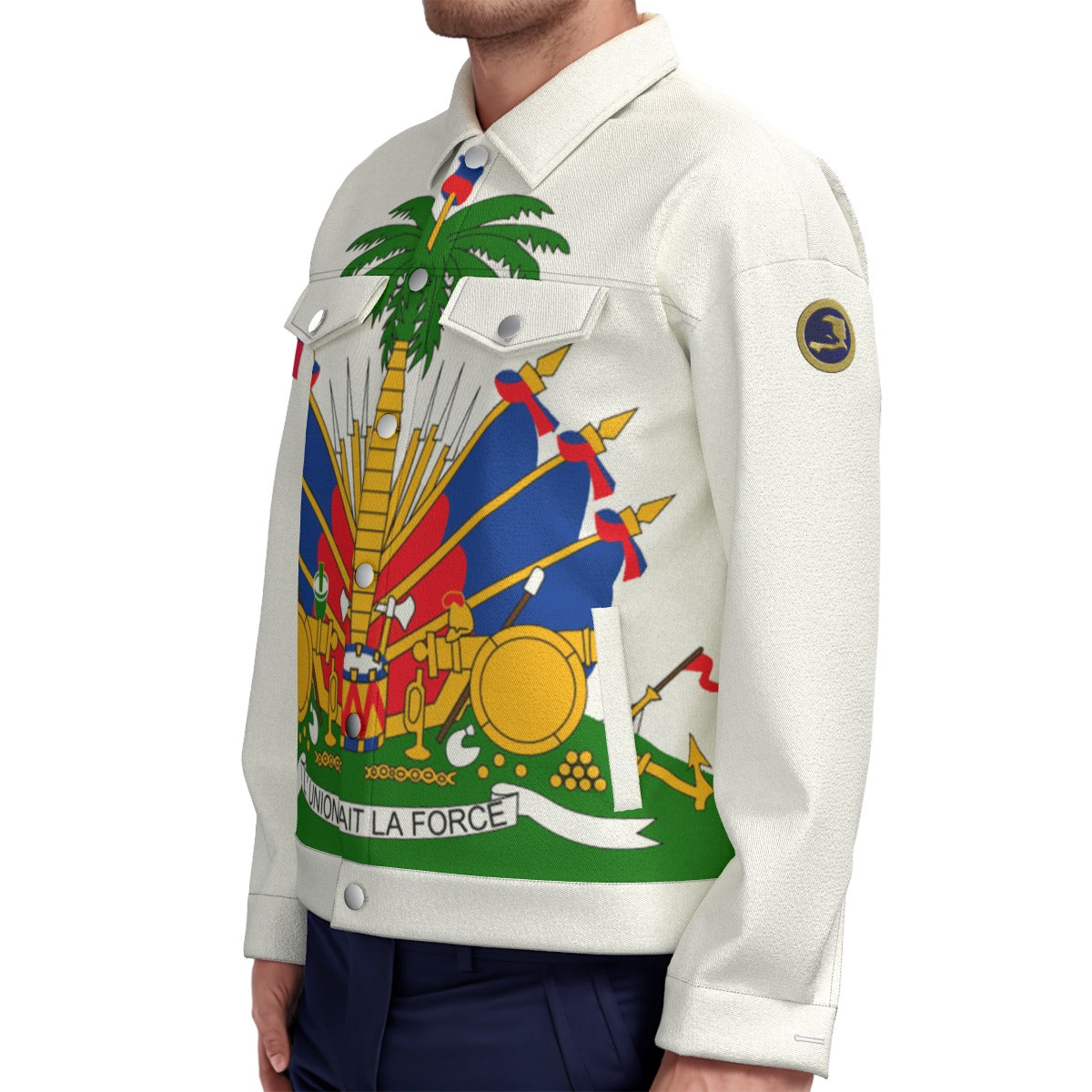 HAITI OG WHT Unisex Lapel Jacket