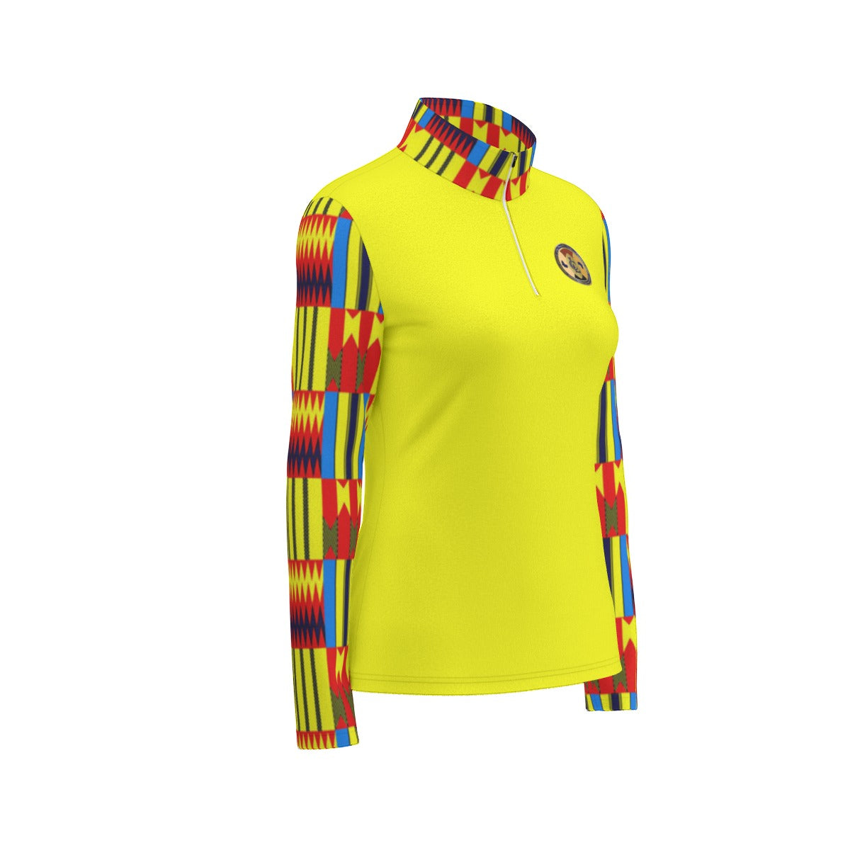 KENTE YLW Women's Sports Jersey With Long Sleeve