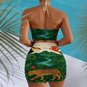 GUYANE AMAZONIE  Women's Halter Neck swimming Suit