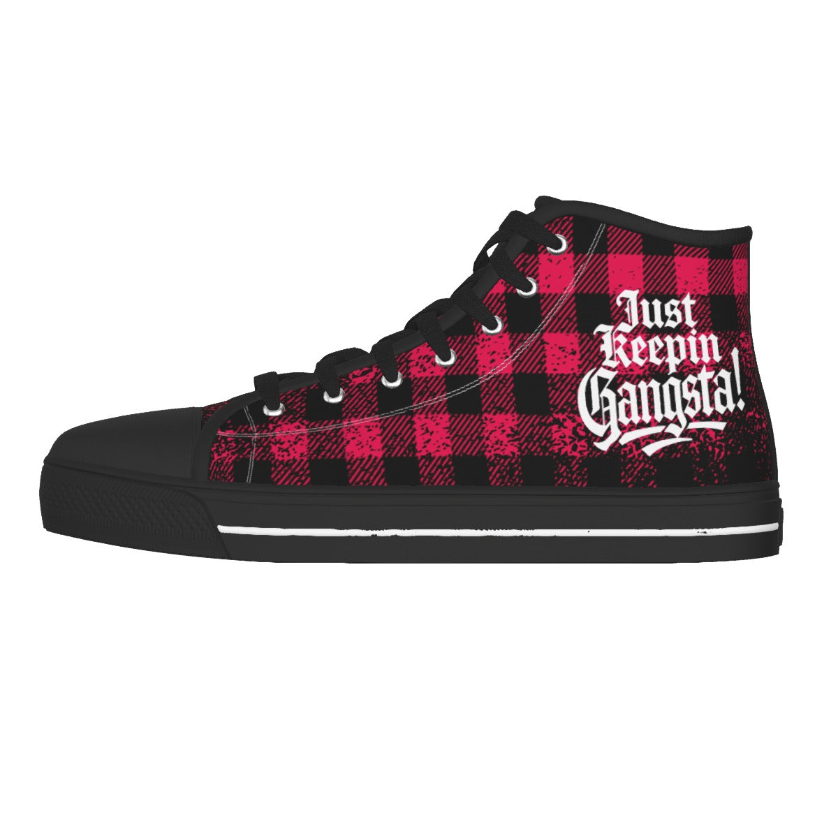 JUST KEEPIN GANGSTA PINKISH Men's Canvas Shoes
