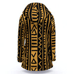 MUDCLOTH 50 Women's Hooded Double-Breasted Winter Coat With Fleece