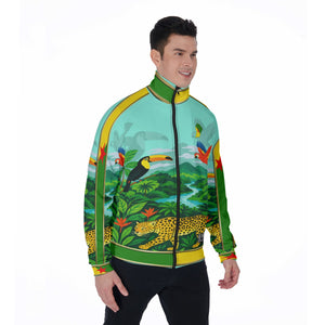 GUYANE AMAZONIE SKYBLUE Men's Stand Collar Jacket