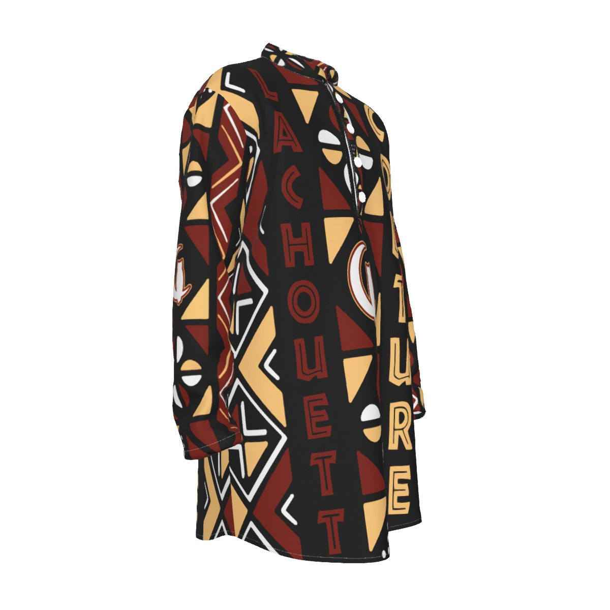 LCC BOGOLAN Men's Stand-up Collar Long Shirt