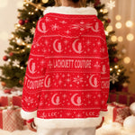 UGLY XMAS RED Women's Hoodie With Decorative Trim