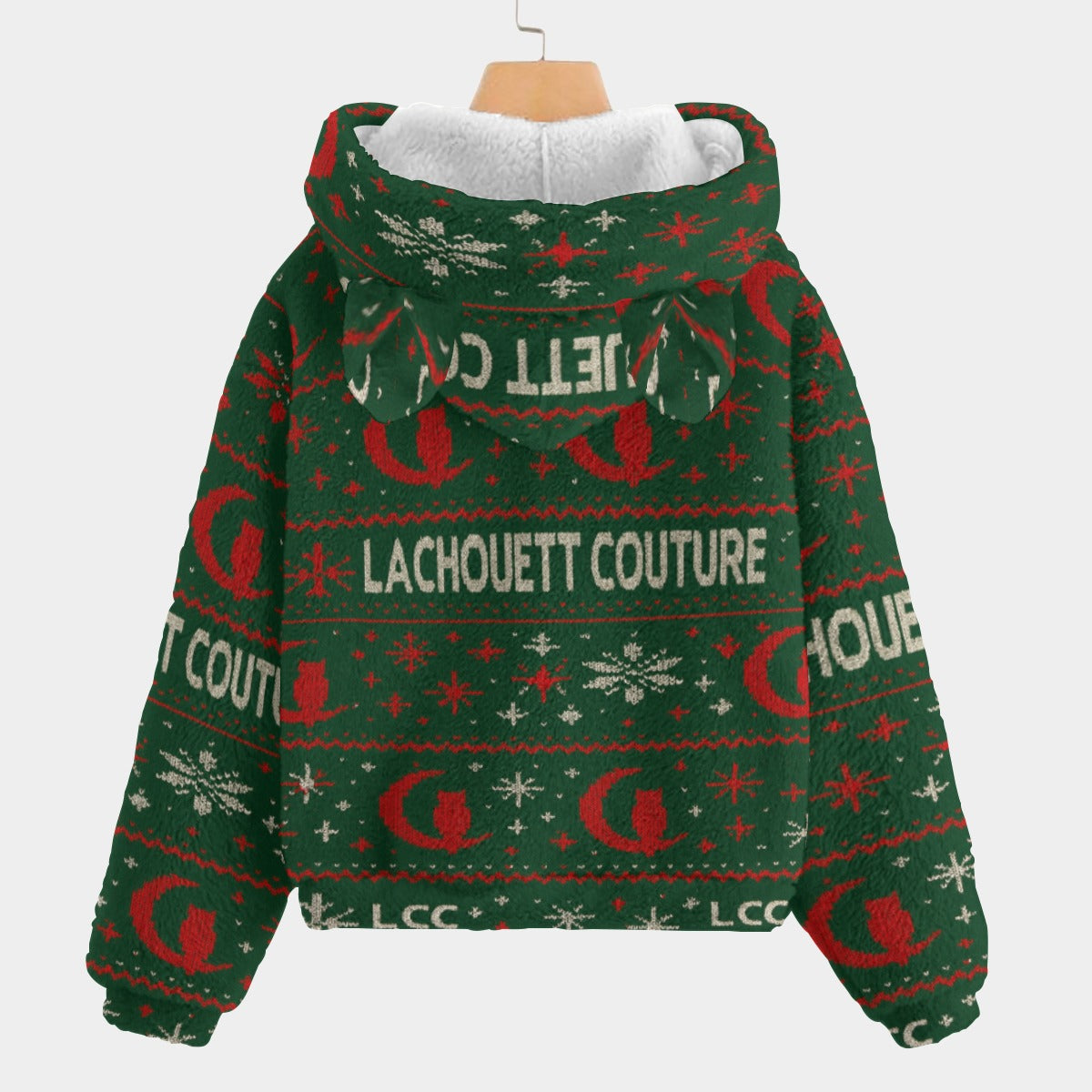 UGLY XMAS HOLY Kid’s Borg Fleece Sweatshirt With Ear