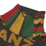 HAPPY KWANZAA BLC Unisex Turtleneck Knitted Fleece Sweater
