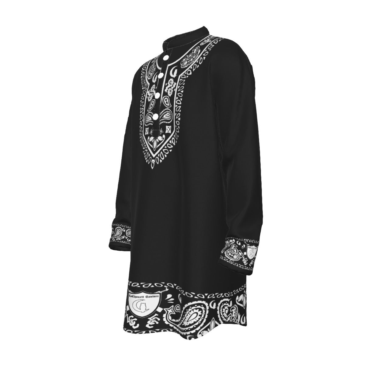 BANDANA SHITI BLC Men's Stand-up Collar Long Shirt