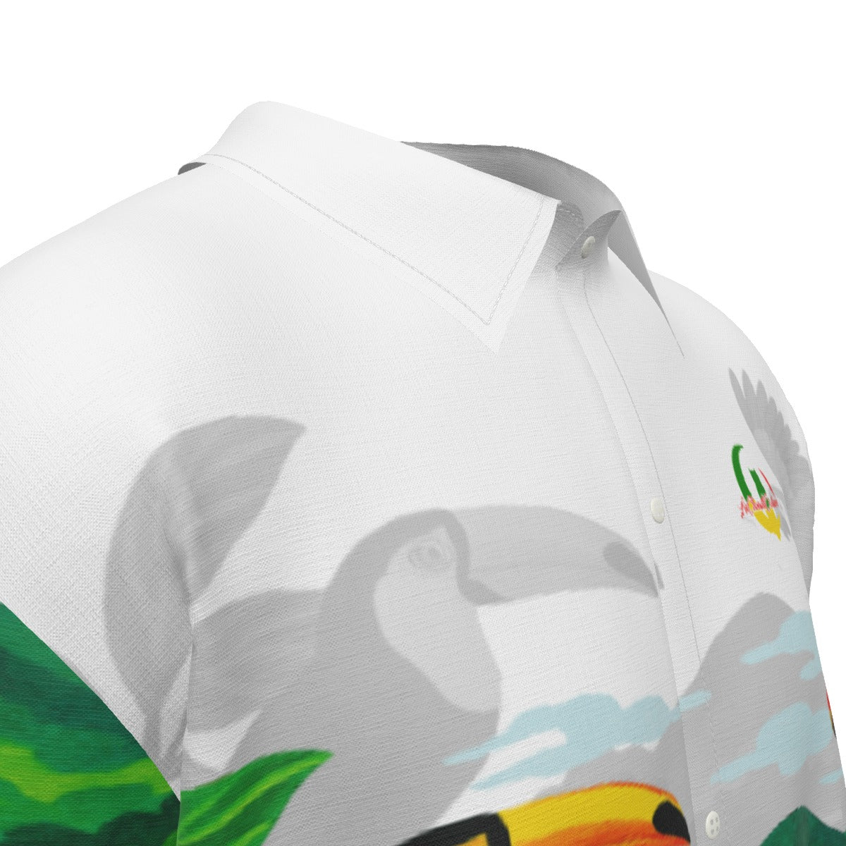 GUYANE AMAZONIE WHT Men's Silk Shirt